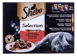 Sheba Selection in Sauce Šťavnaté příchutě 12 x 85 g