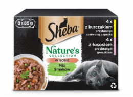 SHEBA Nature s Collection Mix - mokré krmivo pro kočky - 8x85g