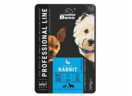 SUPER BENO Adult Small a medium Rabbit - Mokré krmivo pro psy - 100 g