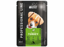 SUPER BENO Junior Turkey - mokré krmivo pro psy - 100 g