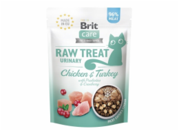 BRIT Care Raw Treat Urinary kuře s krůtím masem - kočičí pamlsky - 40g