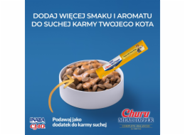 INABA Churu Meal Topper Chicken with cheese - pamlsek pro kočky - 4 x 14g