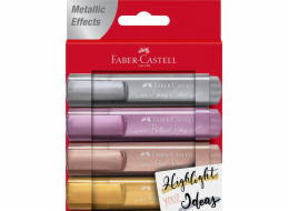 Faber-Castell zvýrazňovač TL 46 metalický 4-balení pouzdro, pero