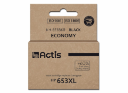 Actis KH-653BKR Inkoust pro tiskárny HP, náhradní inkoust HP 653XL 3YM75AE; Premium; 20 ml; 575 stran; černý