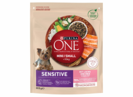 PURINA One Mini/Small Sensitive Salmon, rice - suché krmivo pro psy - 800 g