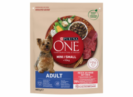 PURINA One Mini Adult Beef Rice - Suché krmivo pro psy - 800 g