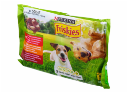 PURINA Friskies Adult - Maso - vlhké krmivo pro psy - 4 x 100 g