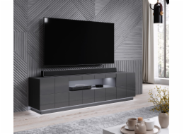Televizní stolek Cama REJA grafitově šedý lesk/grafitově šedý lesk