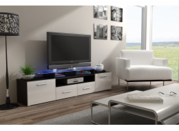 Televizní stolek Cama EVORA 200 wenge/bílý lesk