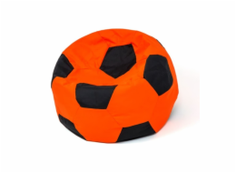 Sako taška pouf Ball oranžovo-černá L 80 cm