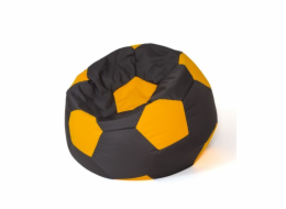 Sako bag pouffe Ball černo-žlutý XL 120 cm