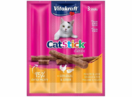 VITAKRAFT CatStick Mini with poultry and liver - pamlsek pro kočky - 3 kusů