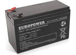 Baterie AGM řady EUROPOWER EP 12V 7,2Ah (životnost 6-9 let)