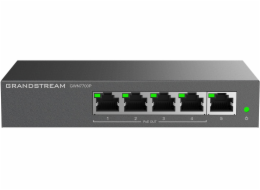 Grandstream GWN 7700P 5xGbE, 4xPOE, neřízený přepínač