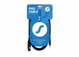 SSQ XLRMi3 - Kabel XLR samice - Jack stereo 3,5 mm, 3 m