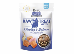 BRIT Care Raw Treat Kitten kuře s lososem - kočičí pamlsky - 40g