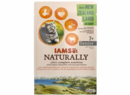 IAMS Naturally Senior s novozélandským jehněčím v omáčce - mokré krmivo pro kočky - 85g