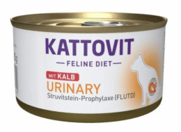 KATTOVIT Feline Diet Urinary Veal - mokré krmivo pro kočky - 85g