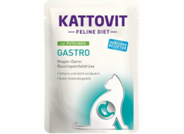 KATTOVIT Feline Diet Gastro Turecko s rýží - mokré krmivo pro kočky - 85g