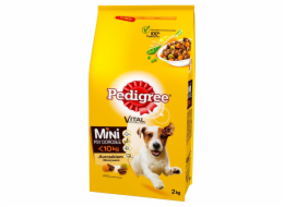 PEDIGREE Adult Mini Chicken se zeleninou - suché krmivo pro psy - 2kg