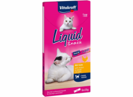 VITAKRAFT Liquid Snack Chicken - pamlsek pro kočky - 6 x 15g