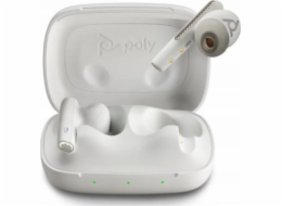 HP Poly Voyager Free 60+ UC M White Sand Earbuds +BT700 USB-C Adapter +Touchscreen Charge Case 216755-02