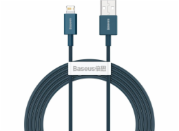 Kabel USB na iP 2,4A 2m (modrý)