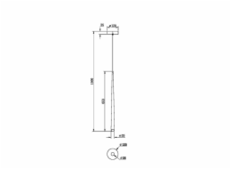 Závěsné svítidlo Maytoni CASCADE, 9 W, LED