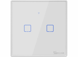 Smart Switch WiFi RF 433 Sonoff T2 EU TX (2-kanálový)