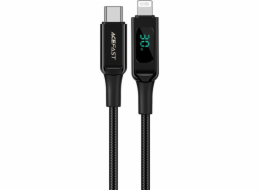 Kabel USB-C na Lightning Acefast C6-01, 30W, MFi, 1,2 m (černý)