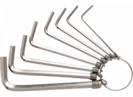 Sady šestihranných klíčů 1,5-6 mm Deli Tools EDL3080 (stříbrné)