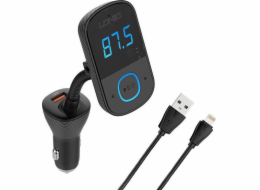 LDNIO Bluetooth C705Q 2USB, USB-C vysílač FM + Lightning kabel