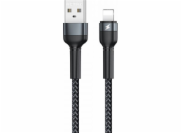 Kabel USB Lightning Remax Jany Alloy, 1 m, 2,4 A (černý)