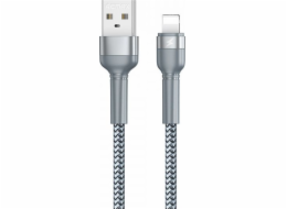 Kabel USB Lightning Remax Jany Alloy, 1 m, 2,4 A (stříbrný)