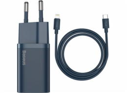 Baseus Super Si Quick Charger 1C 20W s kabelem USB-C pro Lightning 1m (modrý)