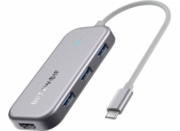 7v1 Blitzwolf BW-TH5 Rozbočovač USB-C na 3xUSB 3.0, HDMI, USB-C PD, SD, microSD