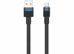 Kabel USB-micro USB Remax Flushing, RC-C001, 1 m (černý)