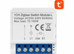 Chytrý spínací modul ZigBee Avatto LZWSM16-W1 Bez neutrálu TUYA