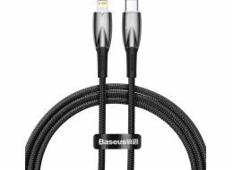 Kabel USB-C pro Lightning Baseus řady Glimmer, 20 W, 1 m (černý)