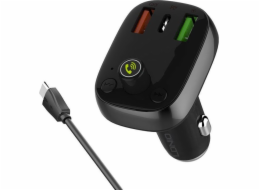 LDNIO Bluetooth C704Q 2USB, USB-C Vysílač FM + kabel USB-C