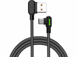 Kabel USB-C Mcdodo CA-5280 LED, 1,8 m (černý)