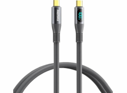 Kabel USB-C USB-C Remax Zisee, RC-C032, 1,2 m, 100 W, (šedý)