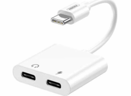 Audio adaptér USB-C Remax REMINE (bílý)