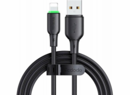 Kabel USB na Lightning Mcdodo CA-4741 s LED světlem 1,2 m (černý)