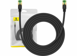 Opletený síťový kabel cat.8 Baseus Ethernet RJ45, 40 Gb/s, 3 m (černý)