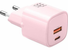 Nabíječka GaN 33W Mcdodo CH-0156 USB-C, USB-A (růžová)