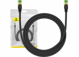 Opletený síťový kabel cat.8 Baseus Ethernet RJ45, 40Gbps, 1,5 m (černý)