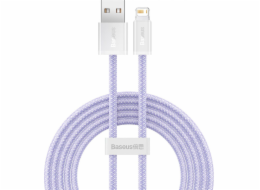 Baseus Dynamic kabel USB na Lightning, 2,4 A, 2 m (fialový)