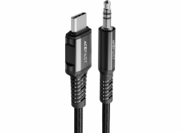 Kabel USB-C na mini jack 3,5 mm Acefast C1-08 1,2 m (černý)