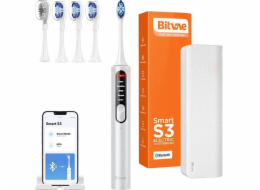 Sonic toothbrush with app, tips set and travel etui S3 (silver)